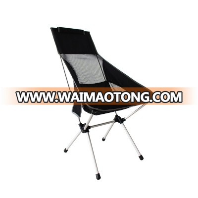 High back camping chair with headrest canvas folding camping chair picnic backpack  luxury chairs