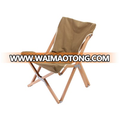 Outdoor wooden chair leisure folding garden relax beech wooden picnic traveling camping furnitures comfortable chair