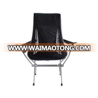 Wholesale Outdoor Backpacking lightweight   aluminum  compact  Folding beach camping Chair with arm rest wine holder