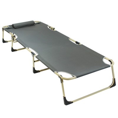 Tianye outdoor alloy metal military cot folding medical equipment camping army bed